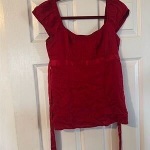 Hollister Vibrant Red Top